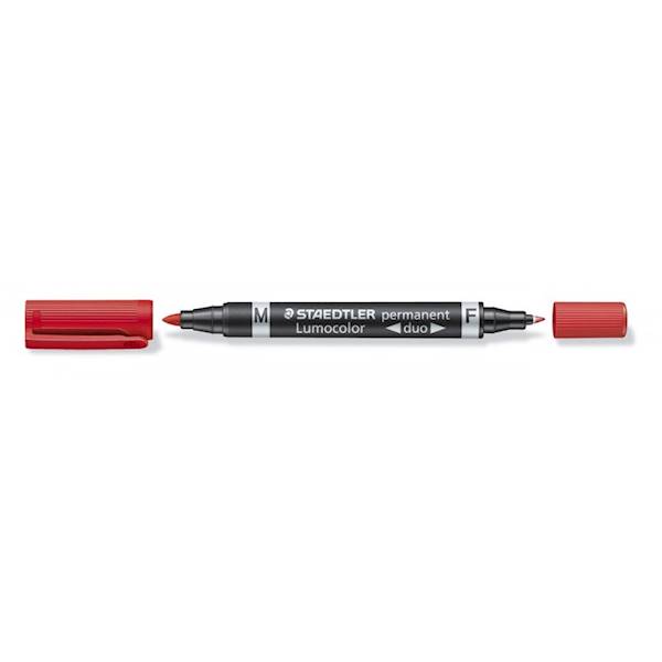 Marker permanent duo STAEDTLER czerwony