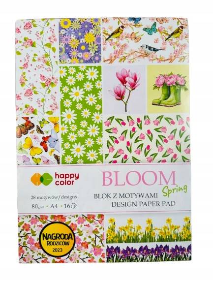 Blok z motywami A4  80g/16k  SPRING Happy Color