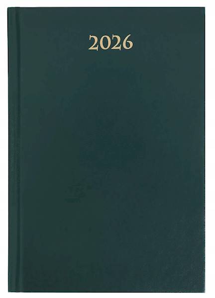 Kalendarz A5 książkowy zielony ciemny 