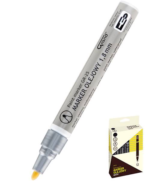 Marker olejowy GRAND Kw GR-25 srebrny