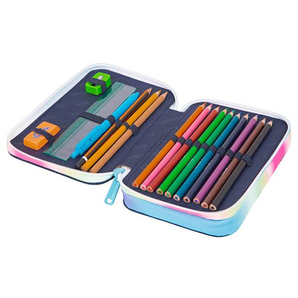 Piórnik podwójny z wyposażeniem