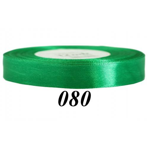 Wstążka mat. satynowa 12mm/32m zielona