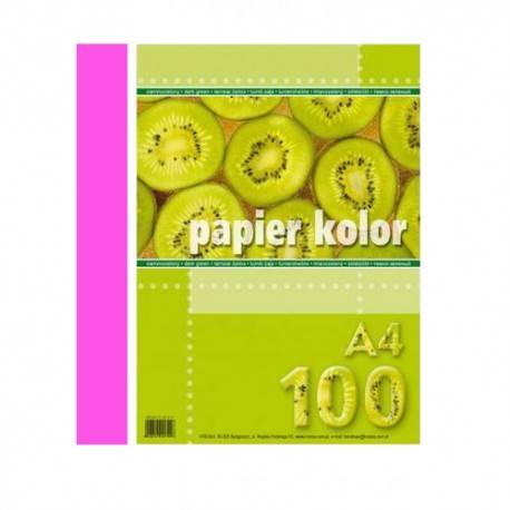 Papier ksero A4/80g 100 ark. różowy