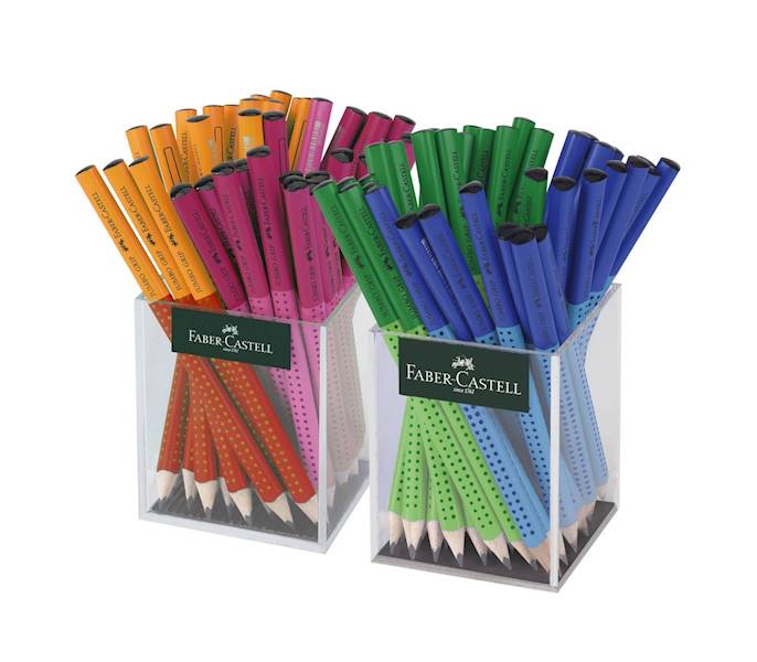 Ołówek JUMBO Grip czerwony Faber Castel