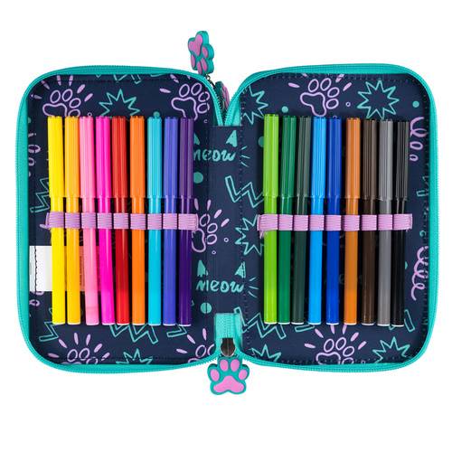 Piórnik potrójny z wyposażeniem 