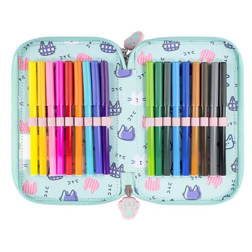 Piórnik potrójny z wyposażeniem 