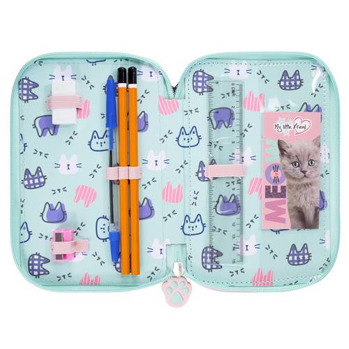 Piórnik potrójny z wyposażeniem 