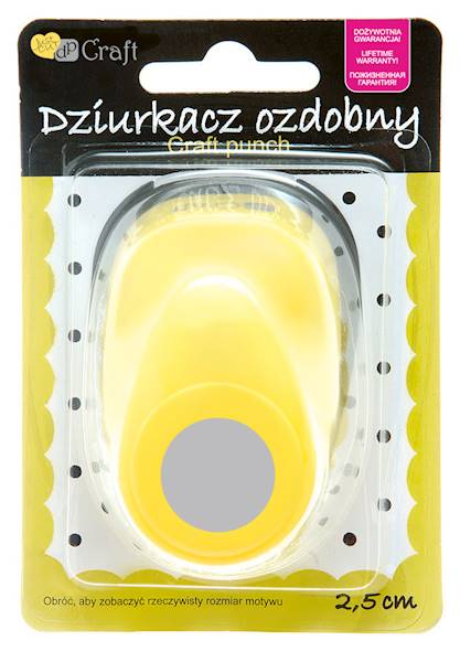 Dziurkacz  ozdobny 2,5 cm KOŁO (2,5cm)