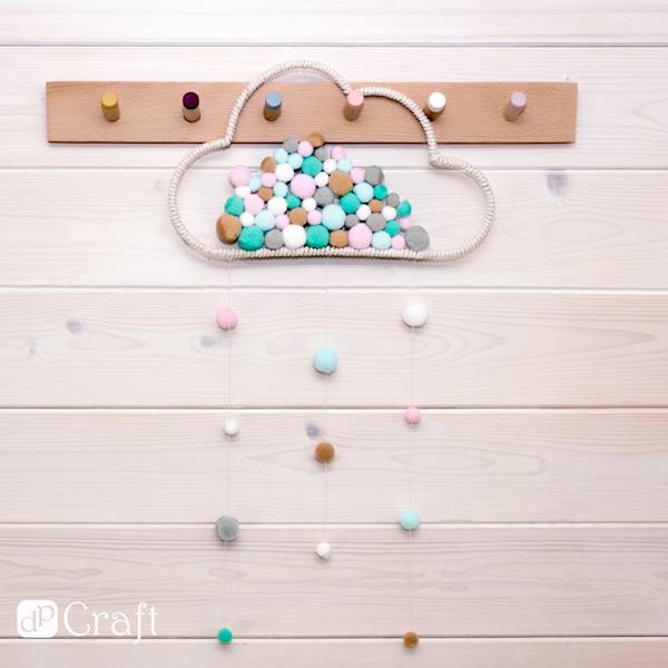 Pompony pluszowe mix Frosty Pastels 90szt.