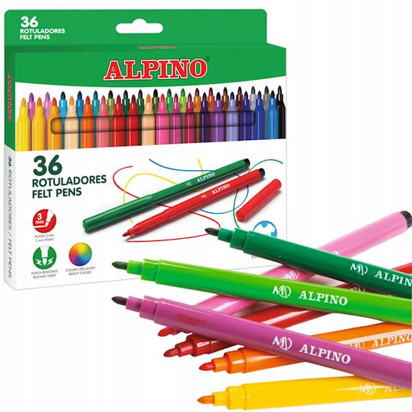 Flamastry 36 kol. Alpino Classic