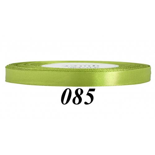 Wstążka mat. satynowa  6mm/32m oliwka