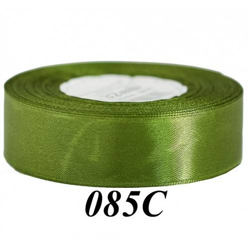 Wstążka mat. satynowa 25mm/32m oliwkowa ciemna