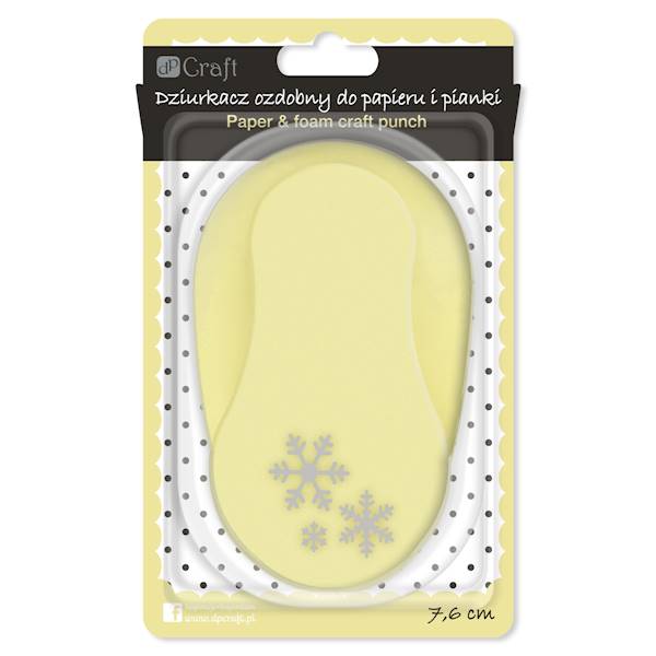 Dziurkacz  ozdobny 7,5cm Śnieżynki