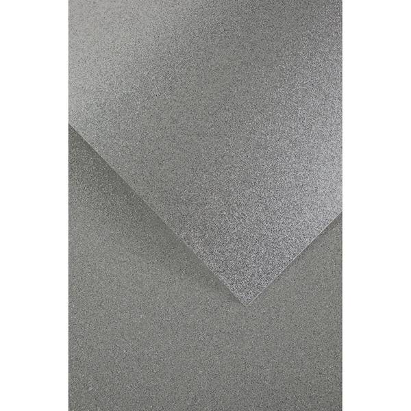 Karton brokatowy srebrny A4 5szt./210g