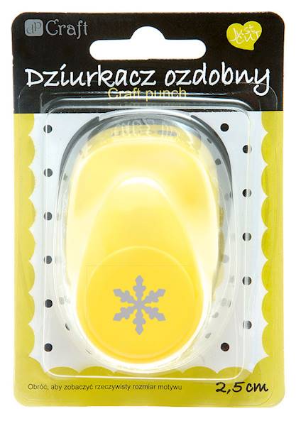 Dziurkacz  ozdobny 2,5 cm ŚNIEŻYNKA 