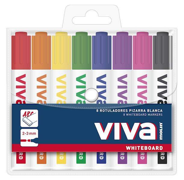 Marker suchościeralny VIVA OK  zestaw (8szt.)