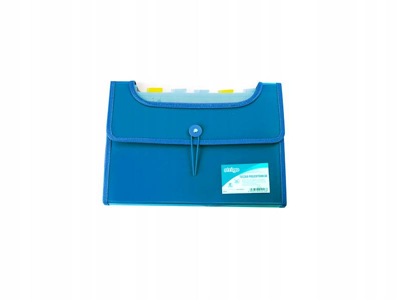 Teczka harmon. A4/ 6 niebieska z gumką STRIGO 