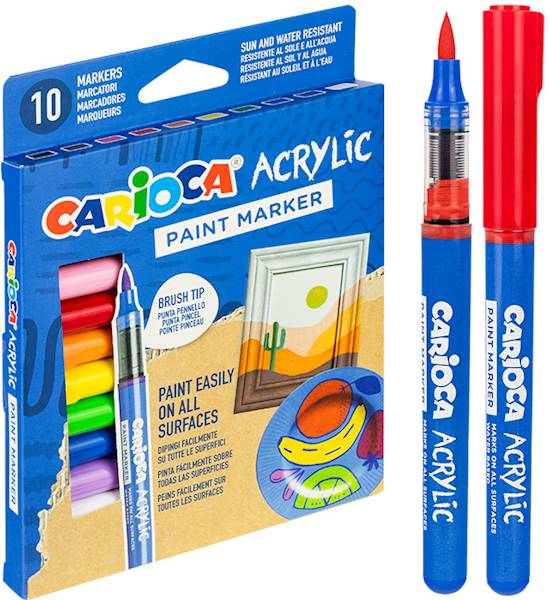 Marker akrylowy  10 kol Kw CARIOCA 