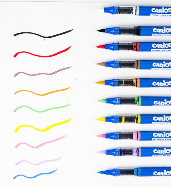 Marker akrylowy  10 kol Kw CARIOCA 