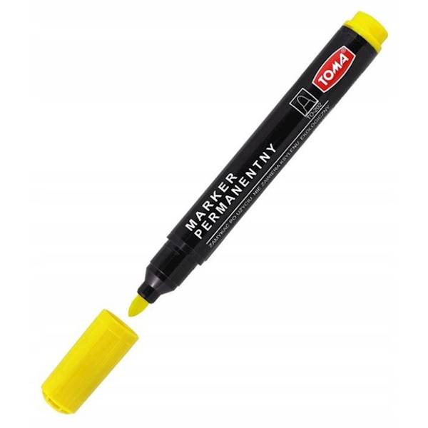 Marker permanentny TOMA 202 żółty 