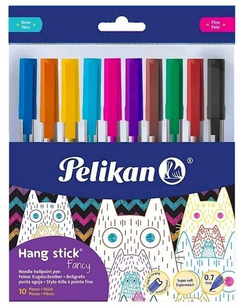Długopis PELIKAN 0,7mm komplet 10kol