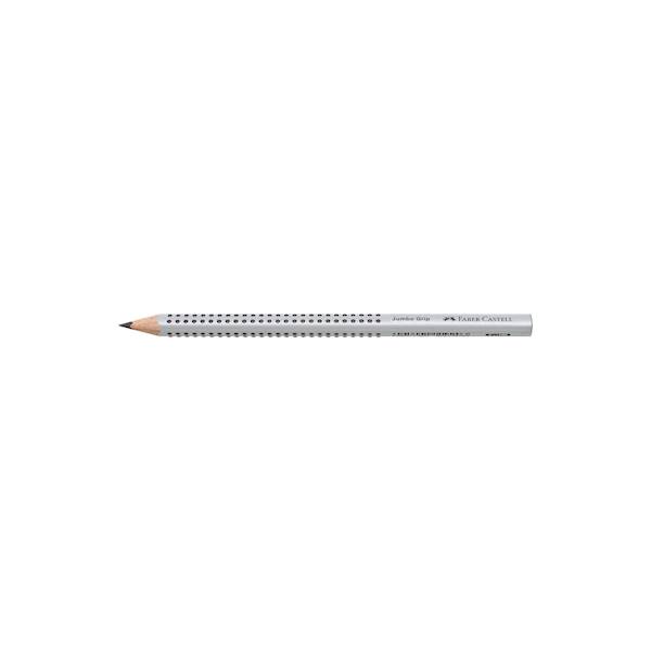 Ołówek JUMBO Grip HB srebrny Faber Castel
