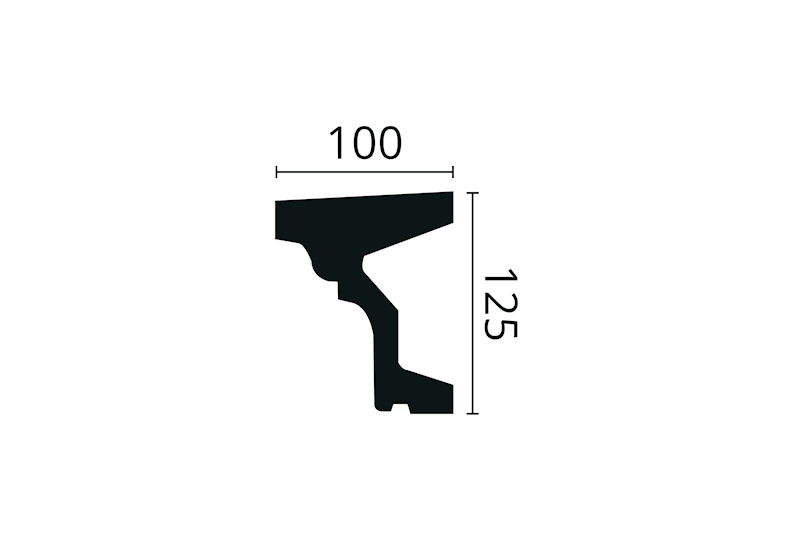 LISTWA ELEWACYJNA PARAPETY FA10