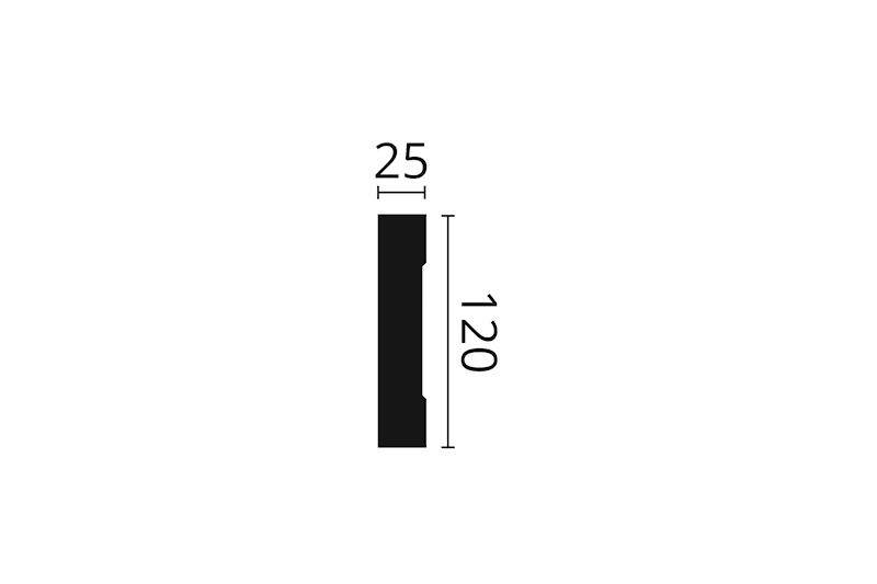 LISTWA ELEWACYJNA LINIOWA MA21 2M