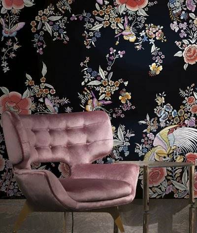 Tapeta EMILIANA PARATI ROBERTO CAVALLI home no 6 RC17204 RICAMO FIORITO 3M X 3M