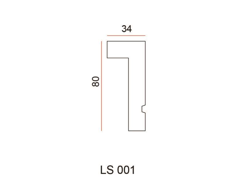 LISTWA EXTERIOR LS001 2M