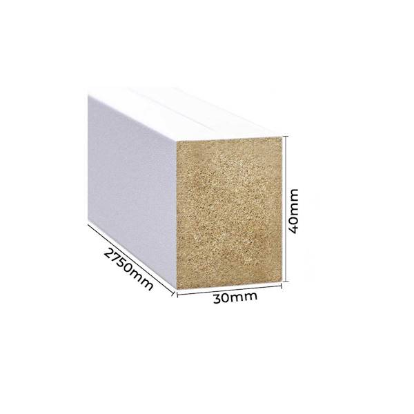 LAMELE ŚCIENNE BIALY MAT 30X40 x2750 LAMEO 010 1sztuka