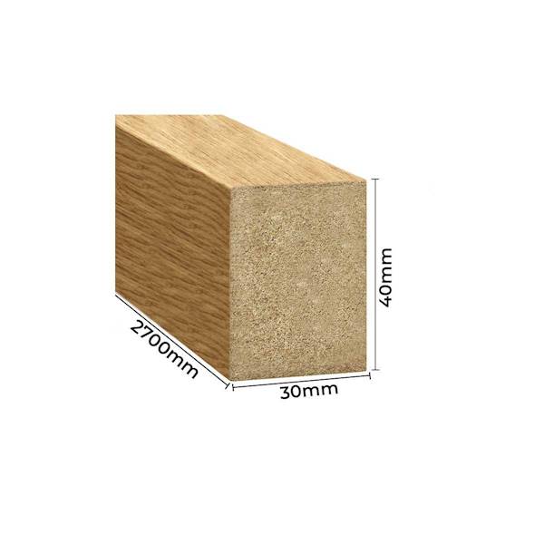 LAMELE ŚCIENNE FORNIR DĘBOWY SUROWY 30X40 x2750 LAMEO 001 1sztuka
