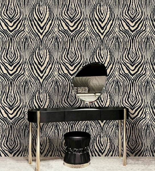 TAPETA ROBERTO CAVALLI HOME NO 8 RC 19124 MURAL  PRĄŻEK ZEBRY FULAR