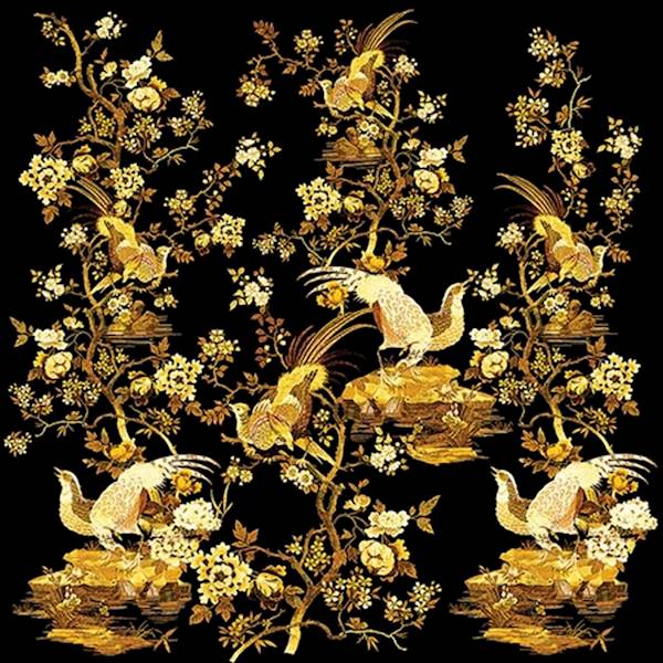TAPETA ROBERTO CAVALLI HOME NO 8 RC 19118 MURAL GOLD TREE WINYL 300x300 cm