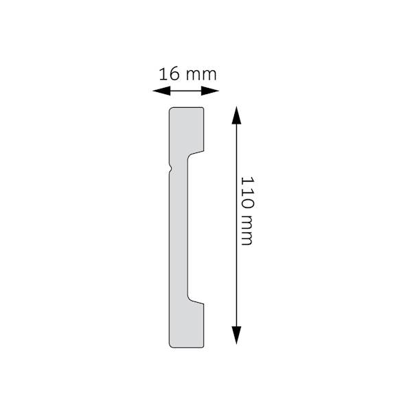 LISTWA CREATIVA LPC-20a 2,44mb srebrna