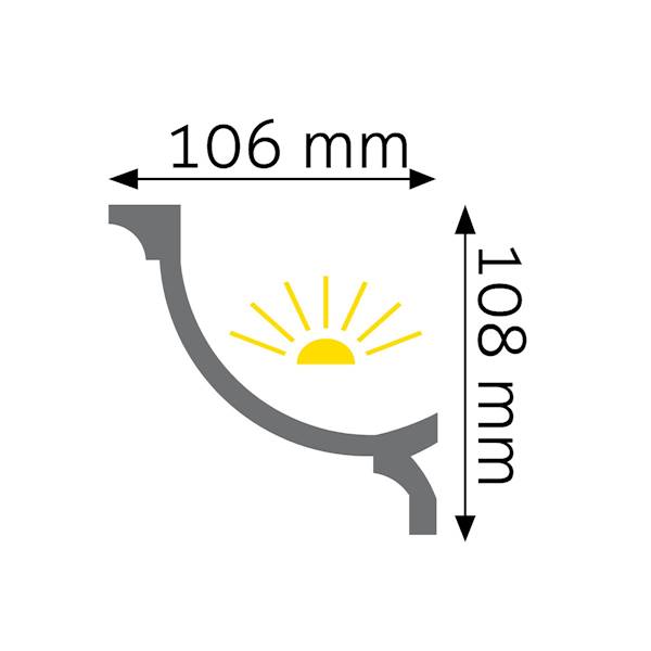 LISTWA CREATIVA LOC-04 2,44M