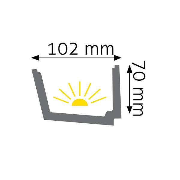 LISTWA CREATIVA LOC-02 2,44M