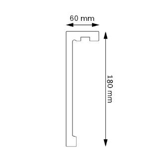 LISTWA CREATIVA LK-04 18cmx 2,44M LIGHTBLOCKER