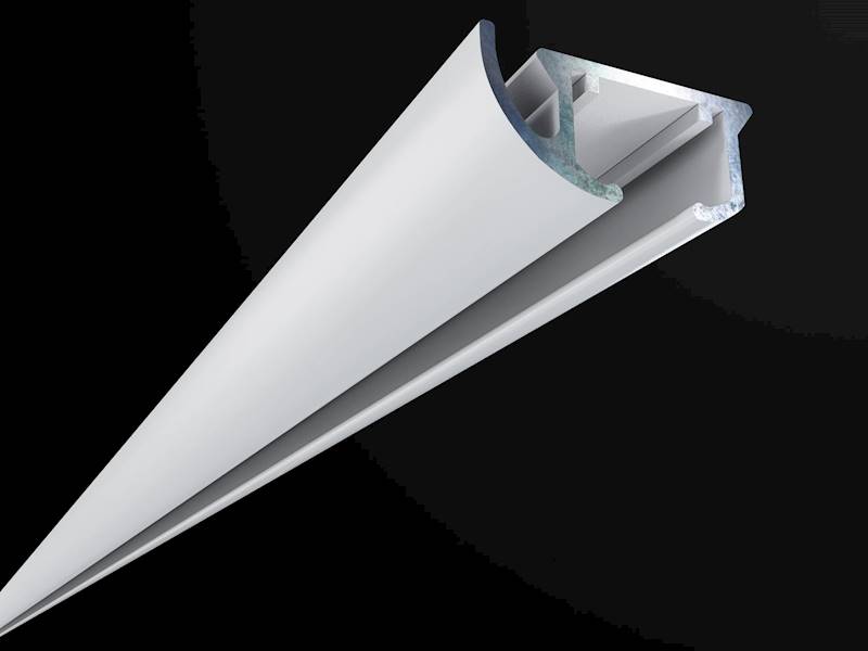 CREATIVA SZYNA ALUMINIOWA POJEDYŃCZA 2MB BIAŁA ZD-200