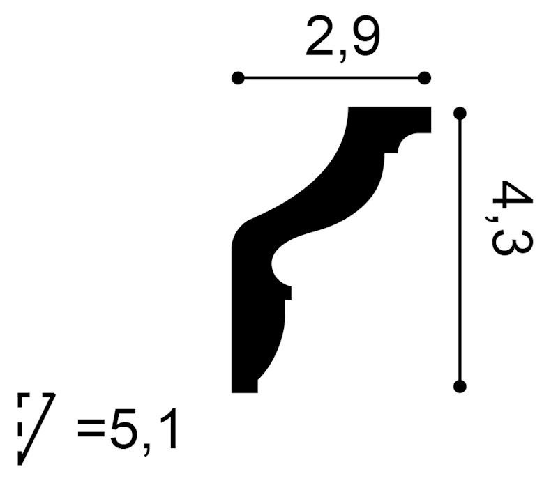 LISTWA ORAC CX148 2M