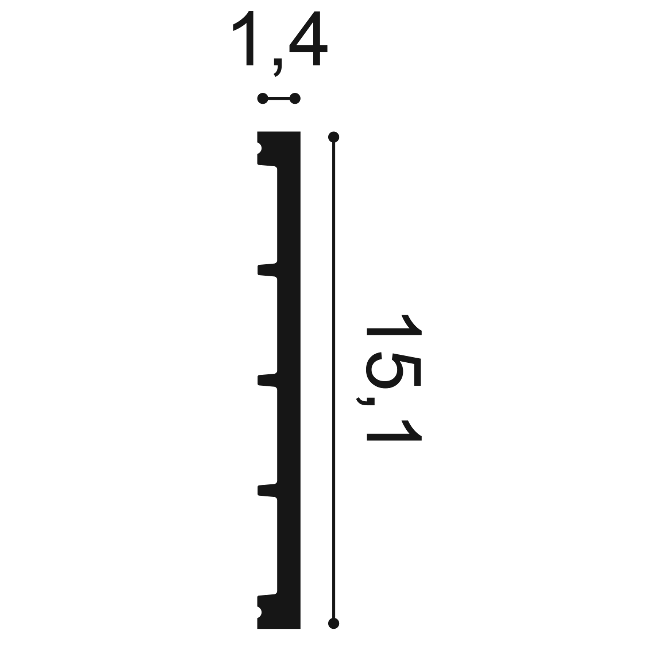 LISTWA ORAC SX168 2M