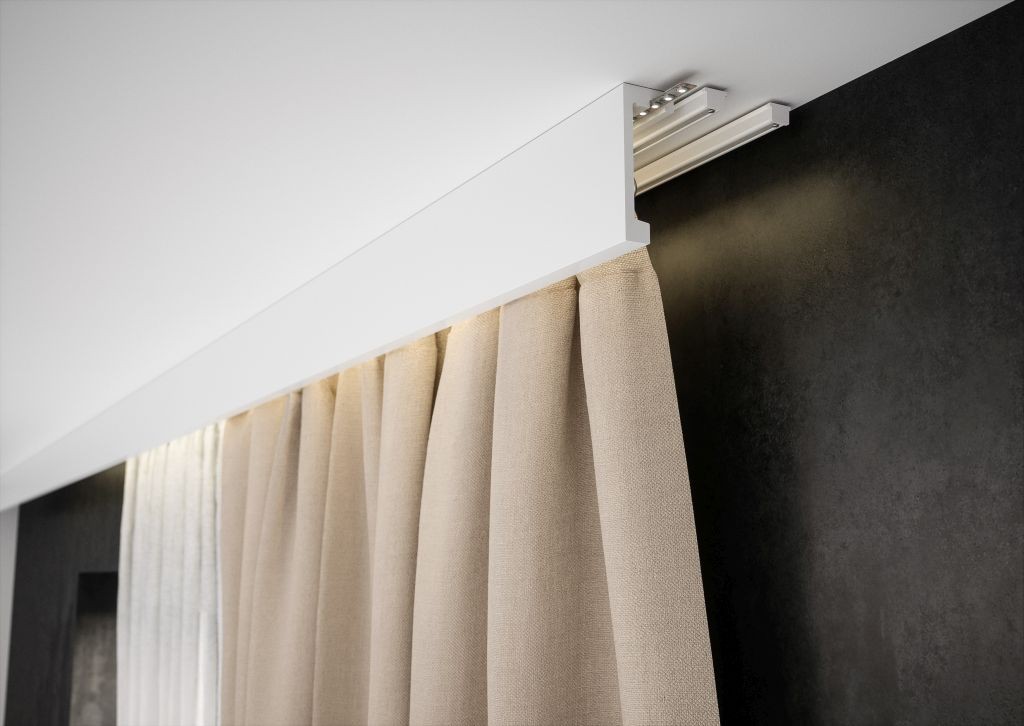 LISTWA CREATIVA LK-03 12cmx 2,44M LIGHTBLOCKER CZARNA!!