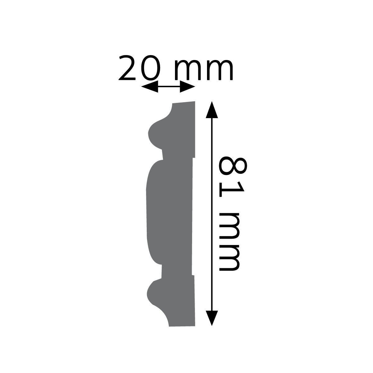 LISTWA CREATIVA LNZ-03 2,4M