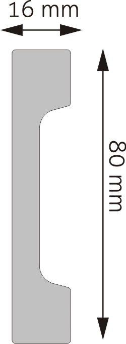 LISTWA CREATIVA LPC-28 2,44mb CZARNA