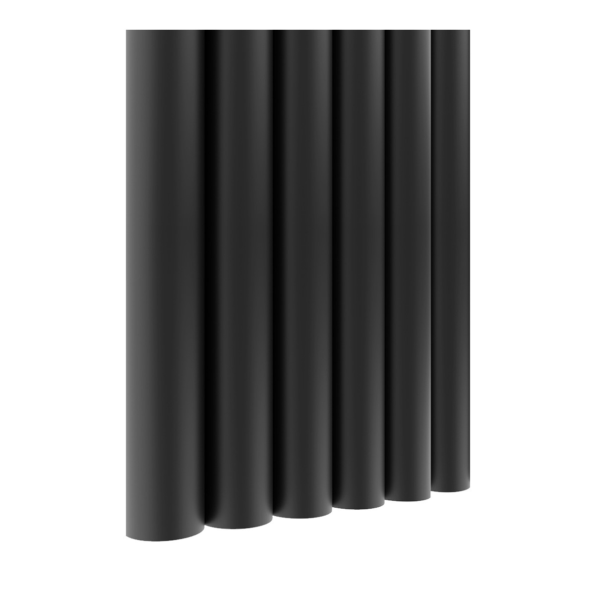 LAMELE PÓŁWALEK MDF NA ŚCIANĘ 1 SZTUKA CZARNY