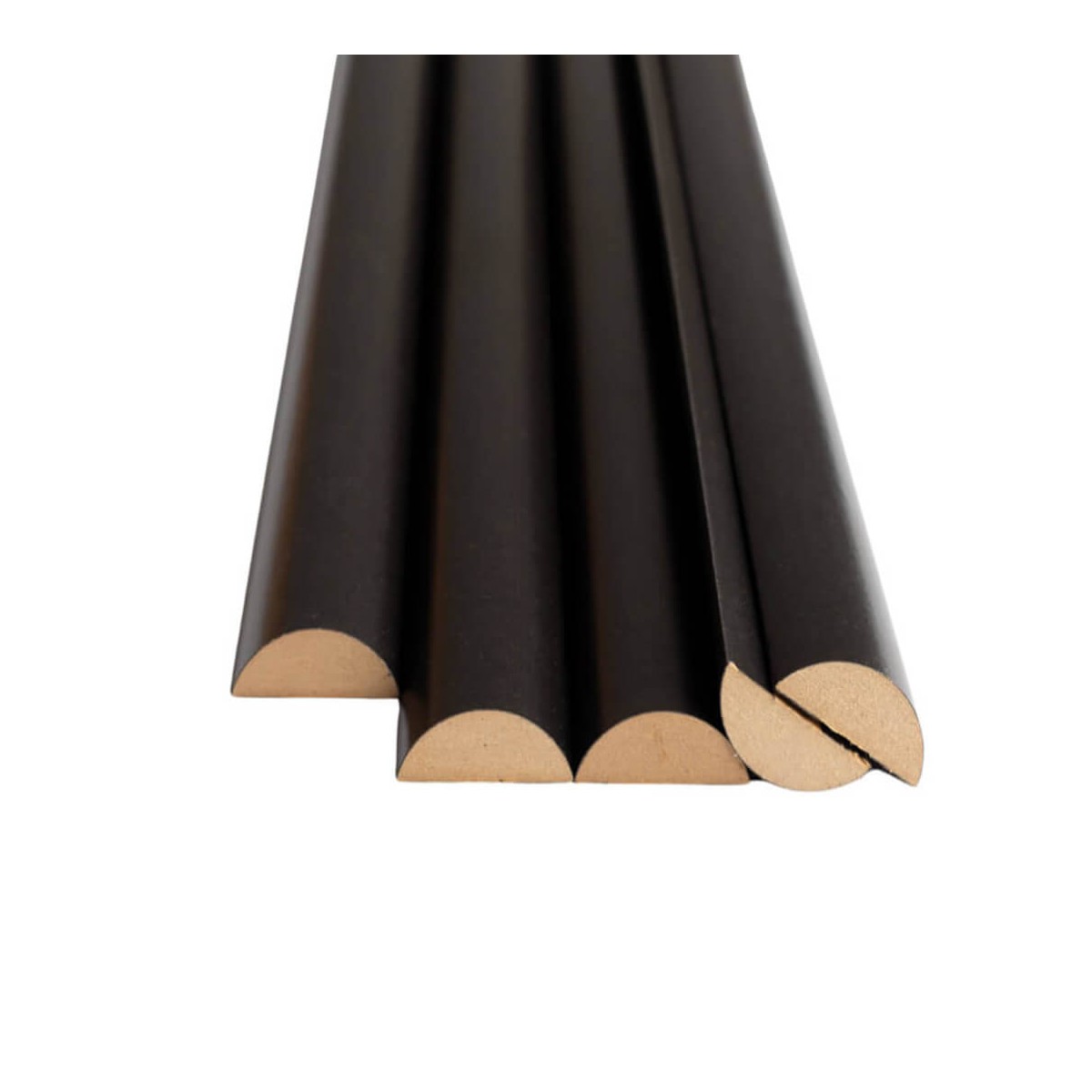 LAMELE PÓŁWALEK MDF NA ŚCIANĘ 1 SZTUKA CZARNY