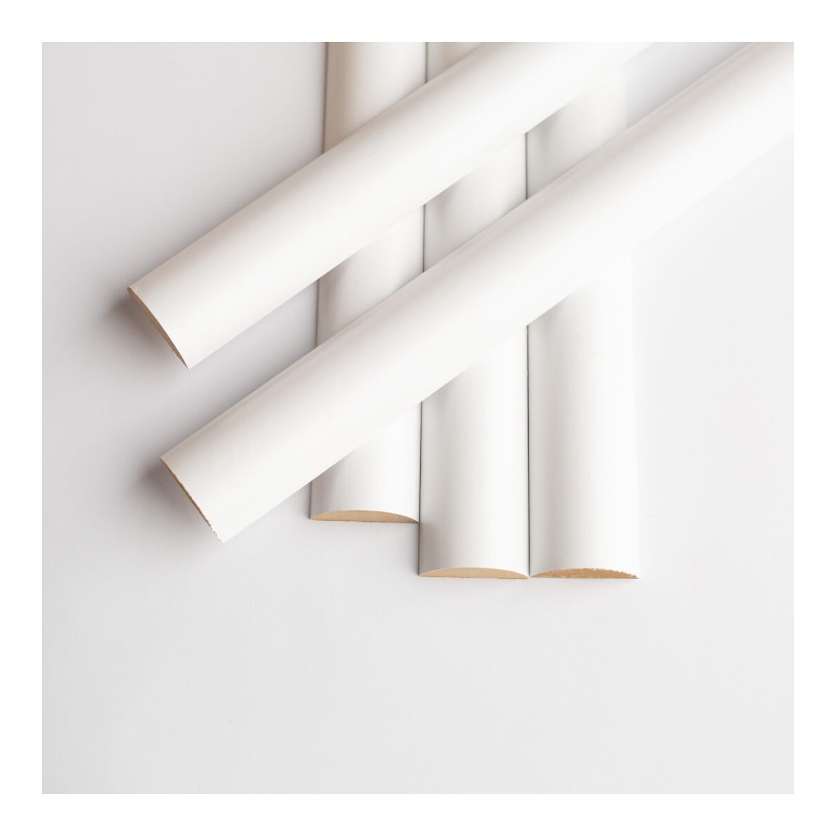 LAMELE PÓŁWALEK MDF NA ŚCIANĘ 1 SZTUKA BIAŁY