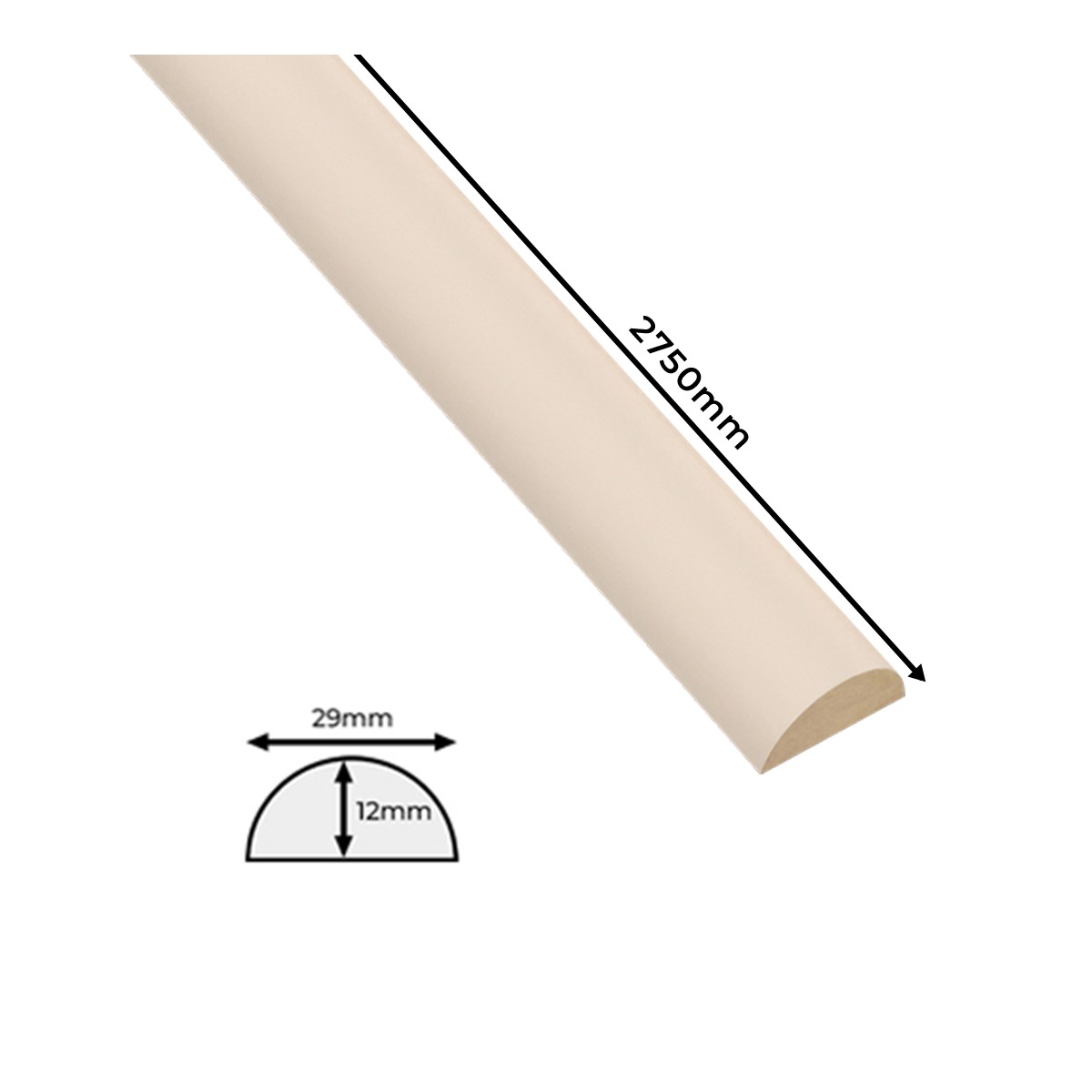 LAMELE PÓŁWALEK MDF NA ŚCIANĘ 1 SZTUKA BEŻ