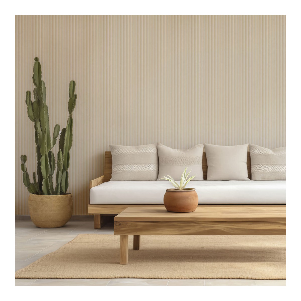 LAMELE PÓŁWAŁEK NA FILCU BEŻOWY 145X16X2750 MM 