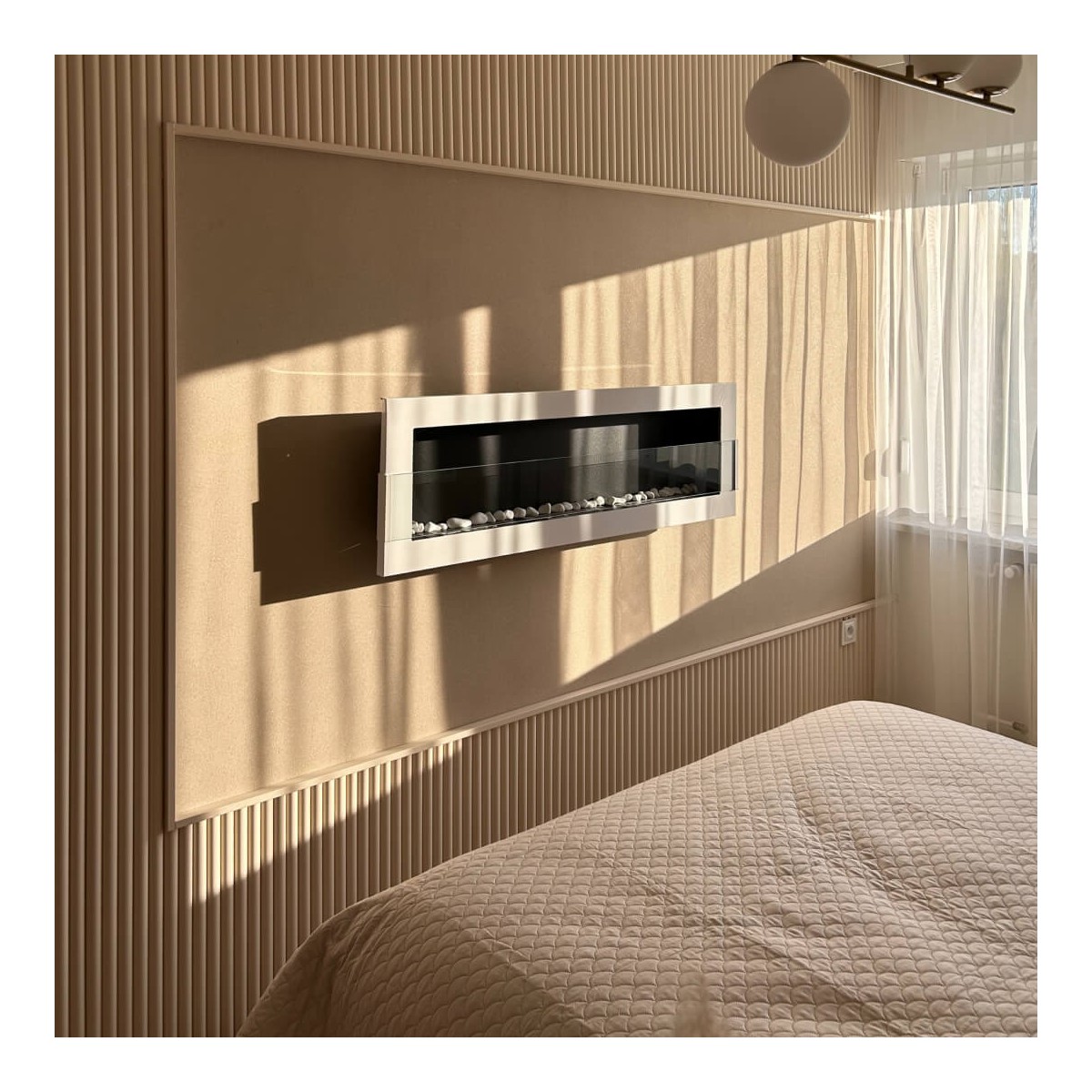 LAMELE PÓŁWAŁEK NA FILCU BEŻOWY 145X16X2750 MM 